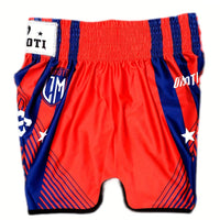 Short muay thai OIMOTI Kila-Rouge/Bleu Nakmuay