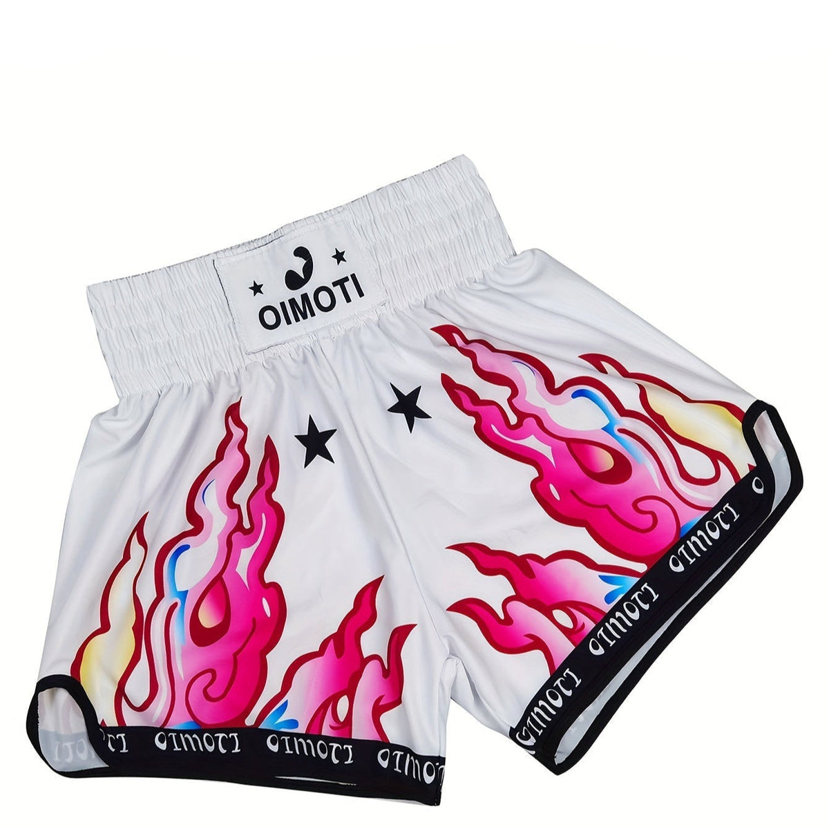 Short muay thai OIMOTI Pelw fi-Blanc Nakmuay