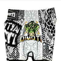 Short muay thai OIMOTI Matras-Blanc Nakmuay