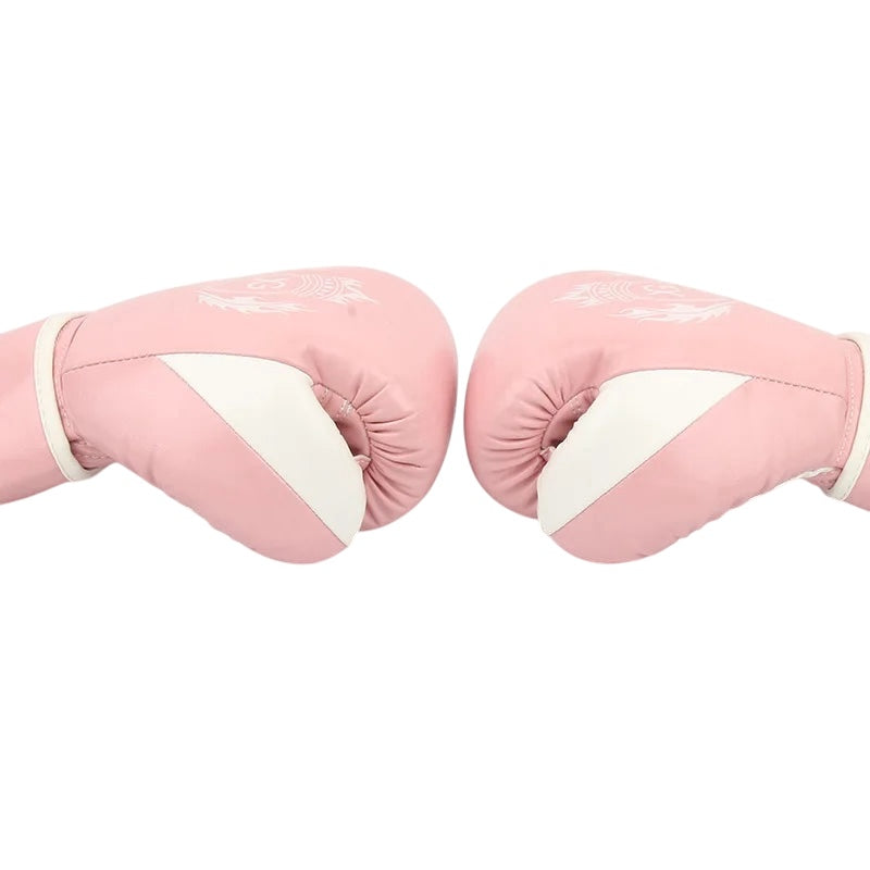 Gants de boxe XUGUAN Sport-Rose/Blanc Nakmuay