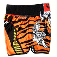 Short muay thai OIMOTI Lay Thang-Orange Nakmuay