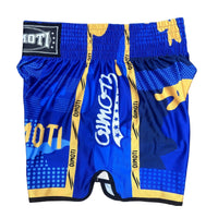 Short muay thai OIMOTI Si Fa-Bleu Nakmuay