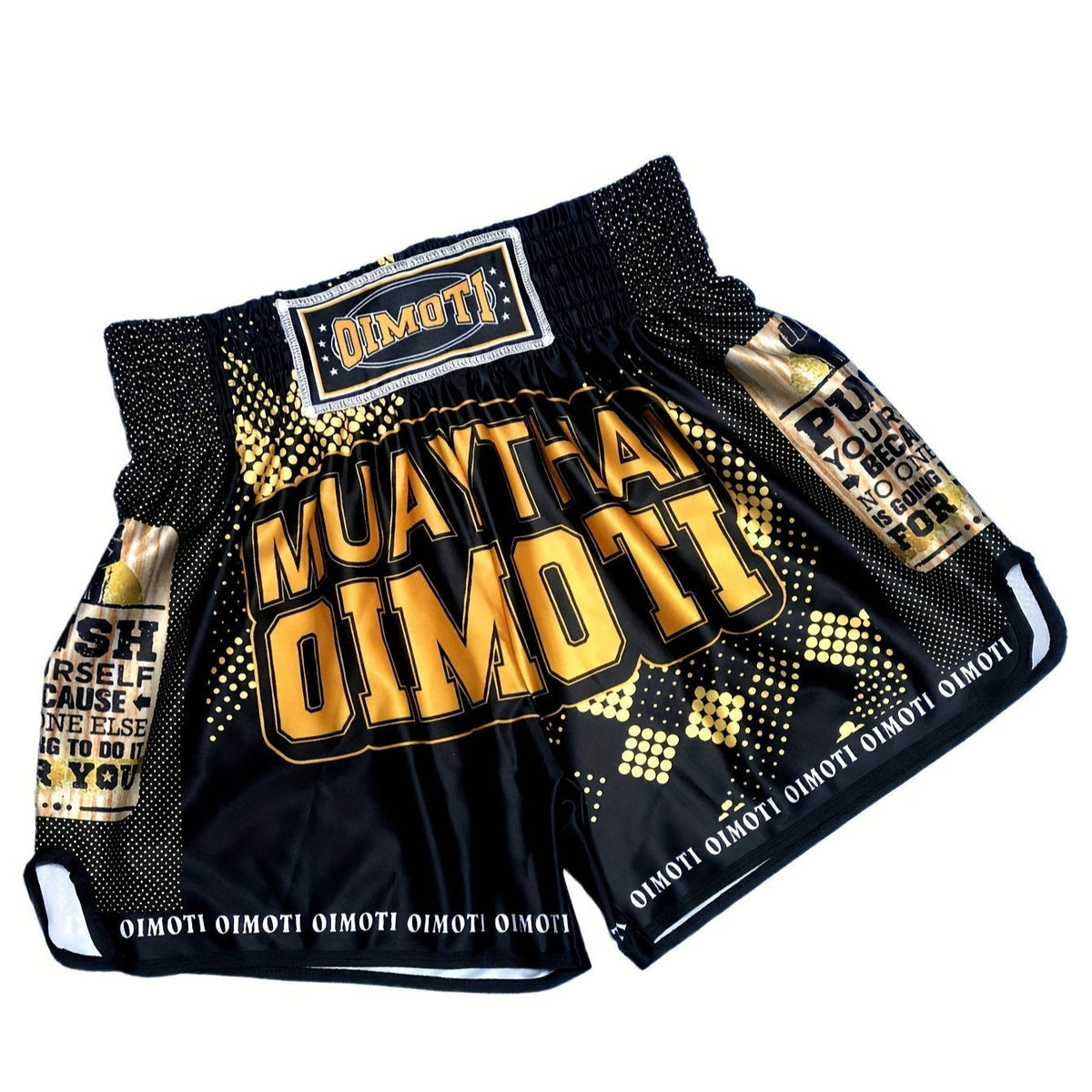 Short muay thai OIMOTI Phechir-Noir Nakmuay