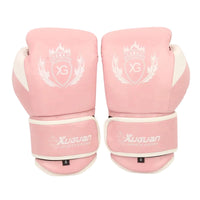 Gants de boxe XUGUAN Sport-Rose/Blanc Nakmuay