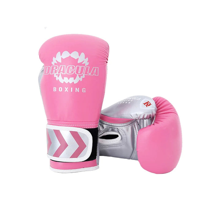 Gants de boxe DRACULA Inpact-Rose/Argent Nakmuay