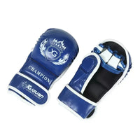 Gants de MMA XUGUAN Champion-Bleu/Blanc Nakmuay