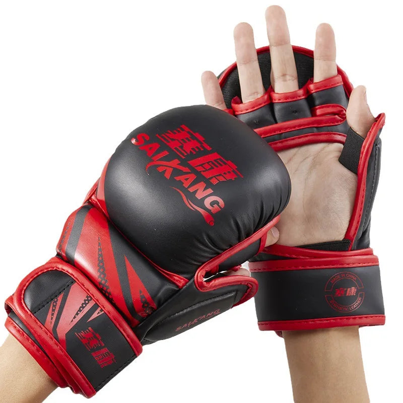 Gants de MMA SAIKANG Sport-Noir/Rose Nakmuay