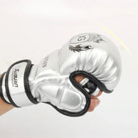 Gants de MMA XUGUAN Champion-Argent/Noir Nakmuay