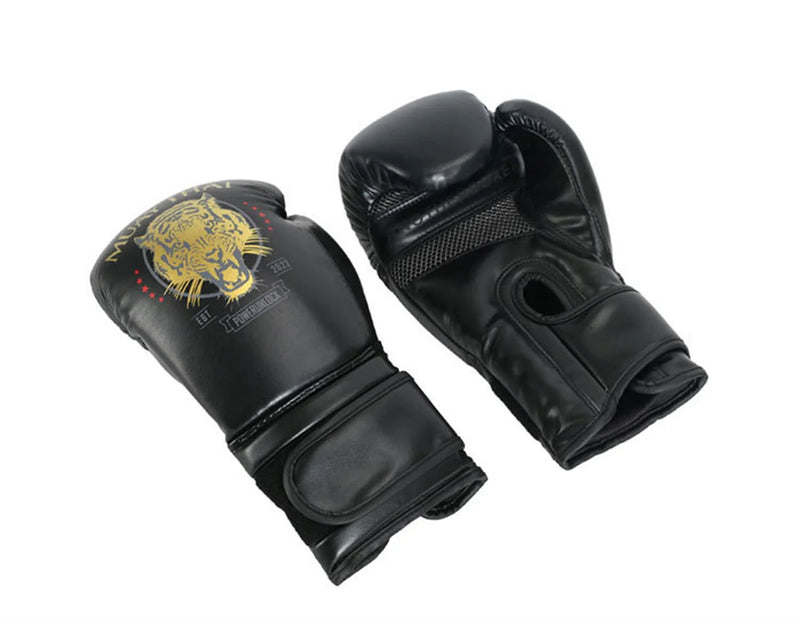 Gants de boxe ANOTHER BOXER Muay Tiger-Noir Nakmuay