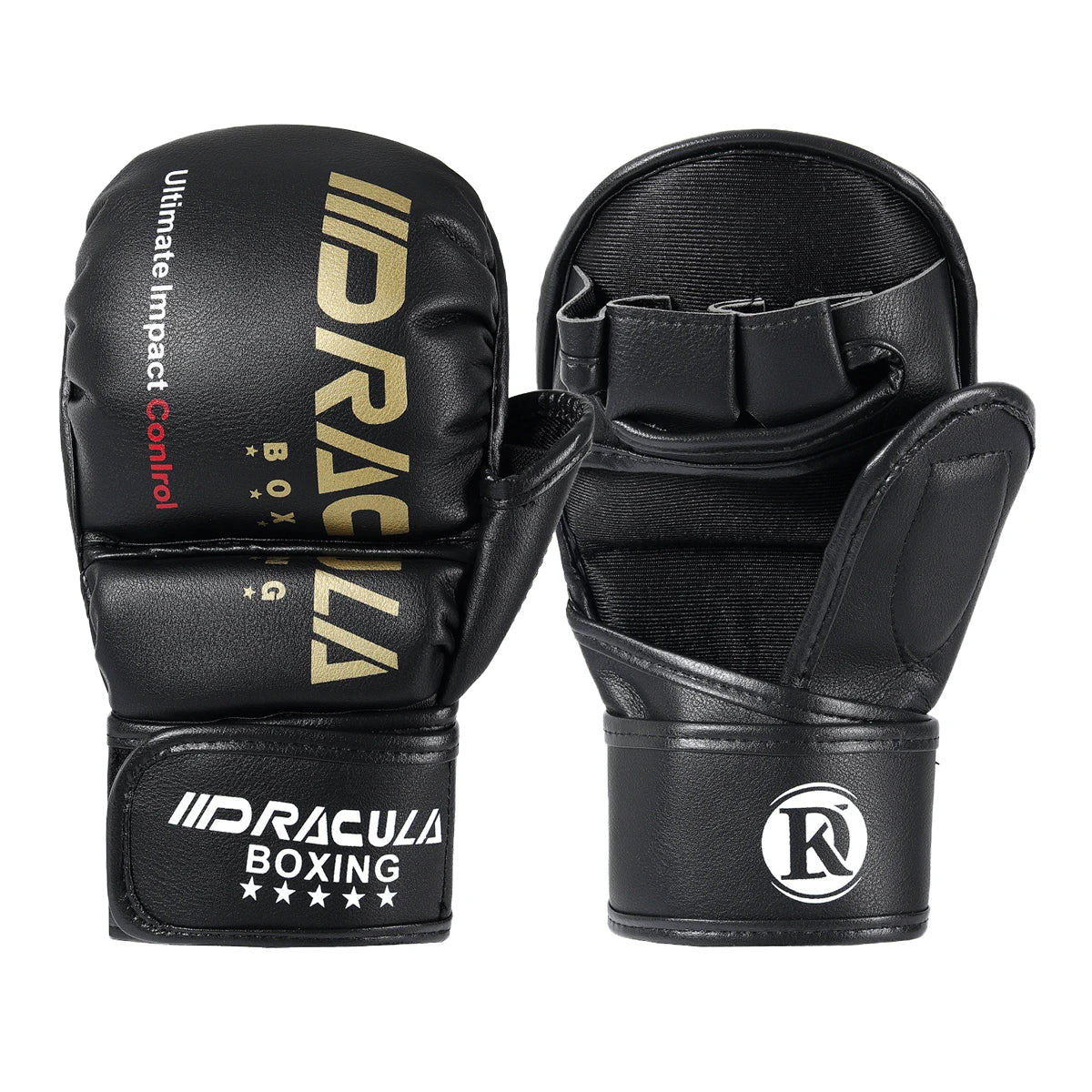 Gants de MMA DRACULA Ultimate-Noir/Or Nakmuay