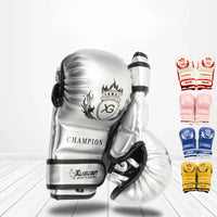 Gants de MMA XUGUAN Champion-Bleu/Blanc Nakmuay