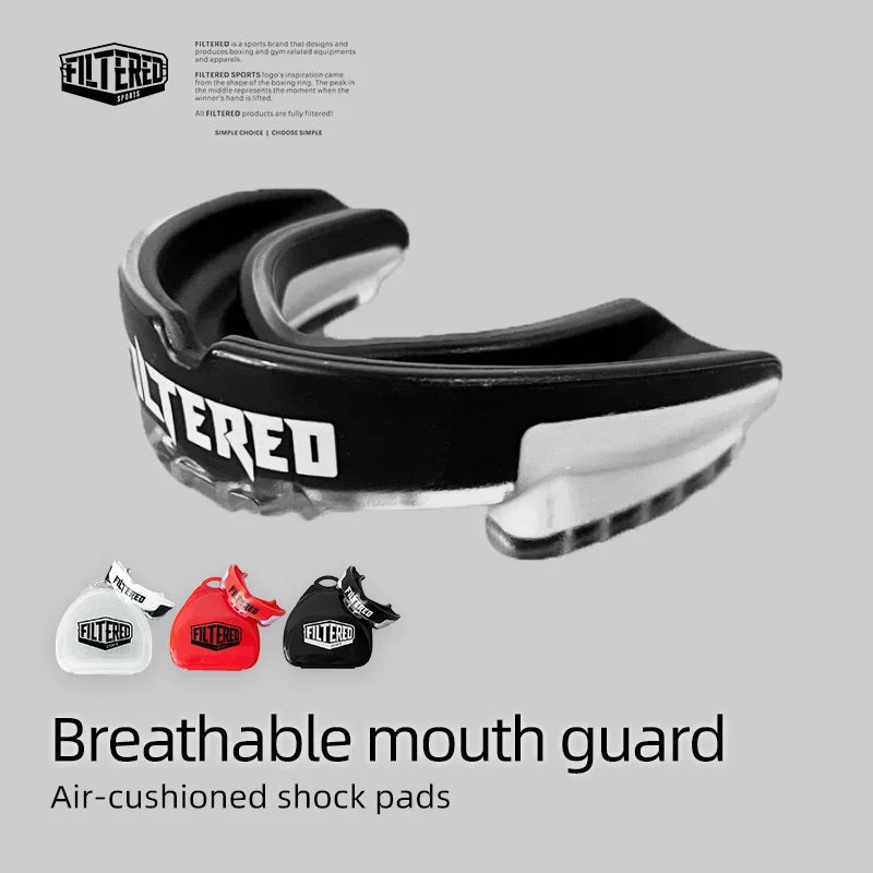 Filtered Sports Adult Sports Mouthguard Muay Thai Boxing Teeth Protection Mma Rugby Fight Training BracesFighting Mouth Guard Nakmuay