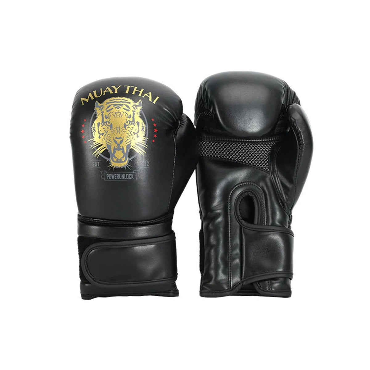 Gants de boxe ANOTHER BOXER Muay Tiger-Noir Nakmuay