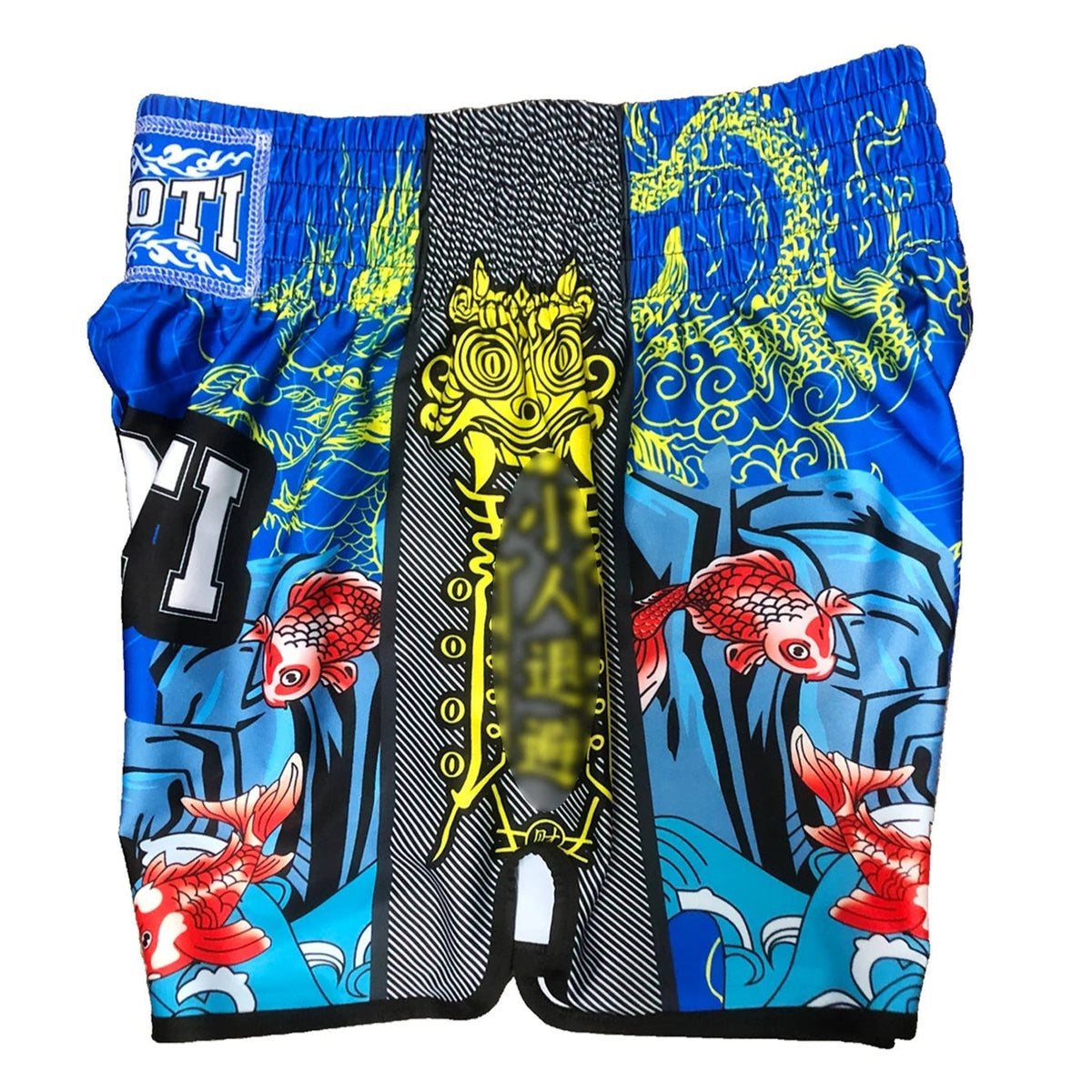 Short muay thai OIMOTI Mhasmu-Bleu Nakmuay