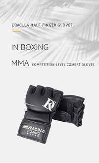 Gants de MMA DRACULA Impact-noir Nakmuay