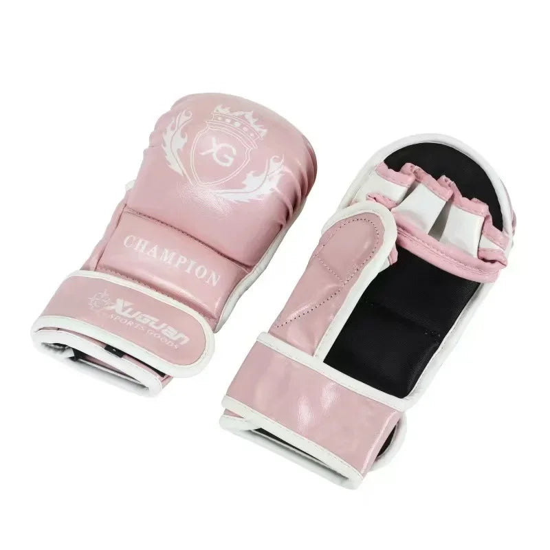 Gants de MMA XUGUAN Champion-Blanc/Rouge Nakmuay