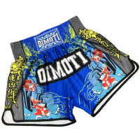 Short muay thai OIMOTI Mhasmu-Bleu Nakmuay