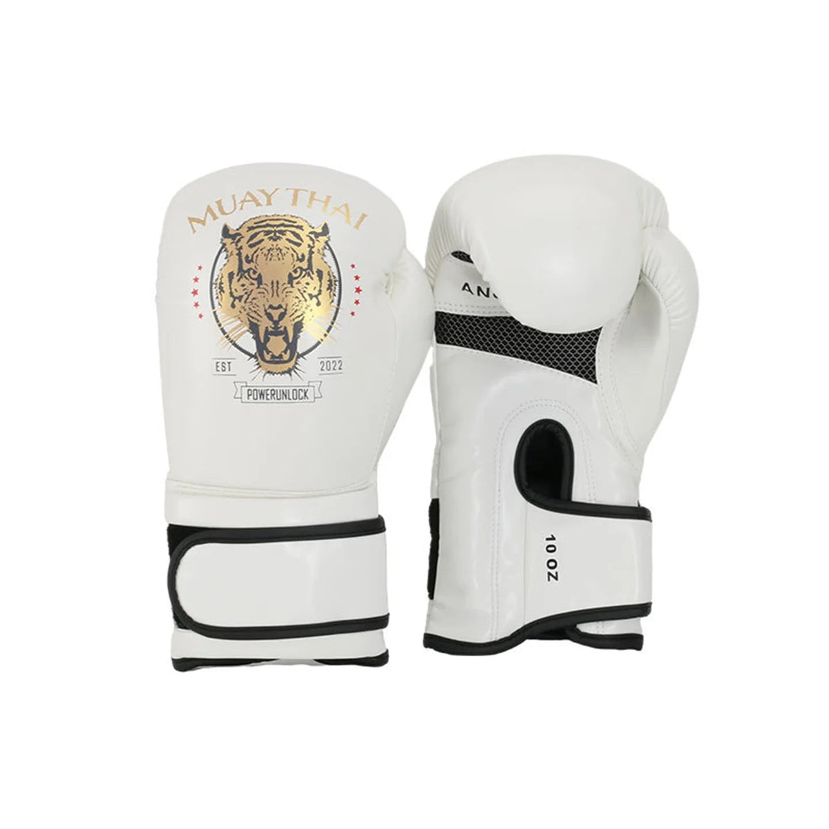 Gants de boxe ANOTHER BOXER Muay Tiger-Blanc Nakmuay