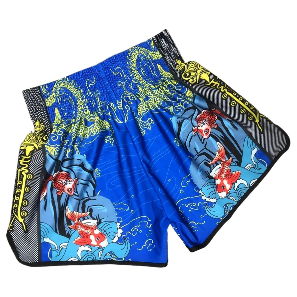 Short muay thai OIMOTI Mhasmu-Bleu Nakmuay