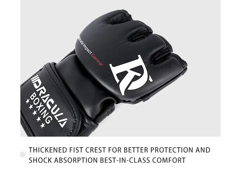 Gants de MMA DRACULA Impact-noir Nakmuay