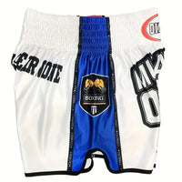 Short Muay Thai OIMOTI Frangses-Bleu/Blanc/Rouge Nakmuay