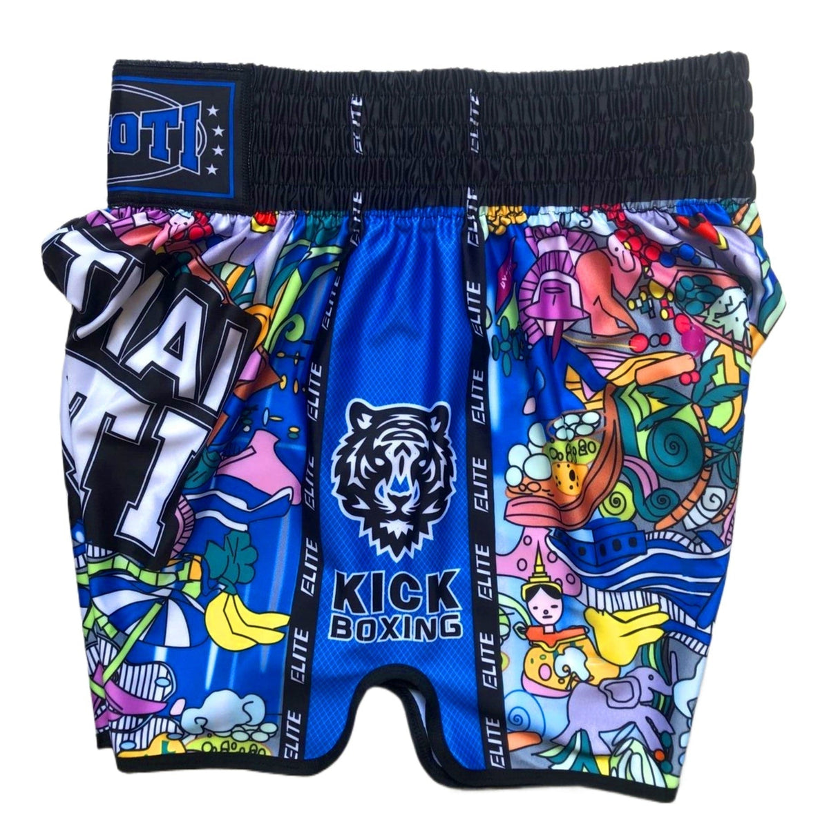 Short muay thai OIMOTI Kar Wad-Bleu Nakmuay