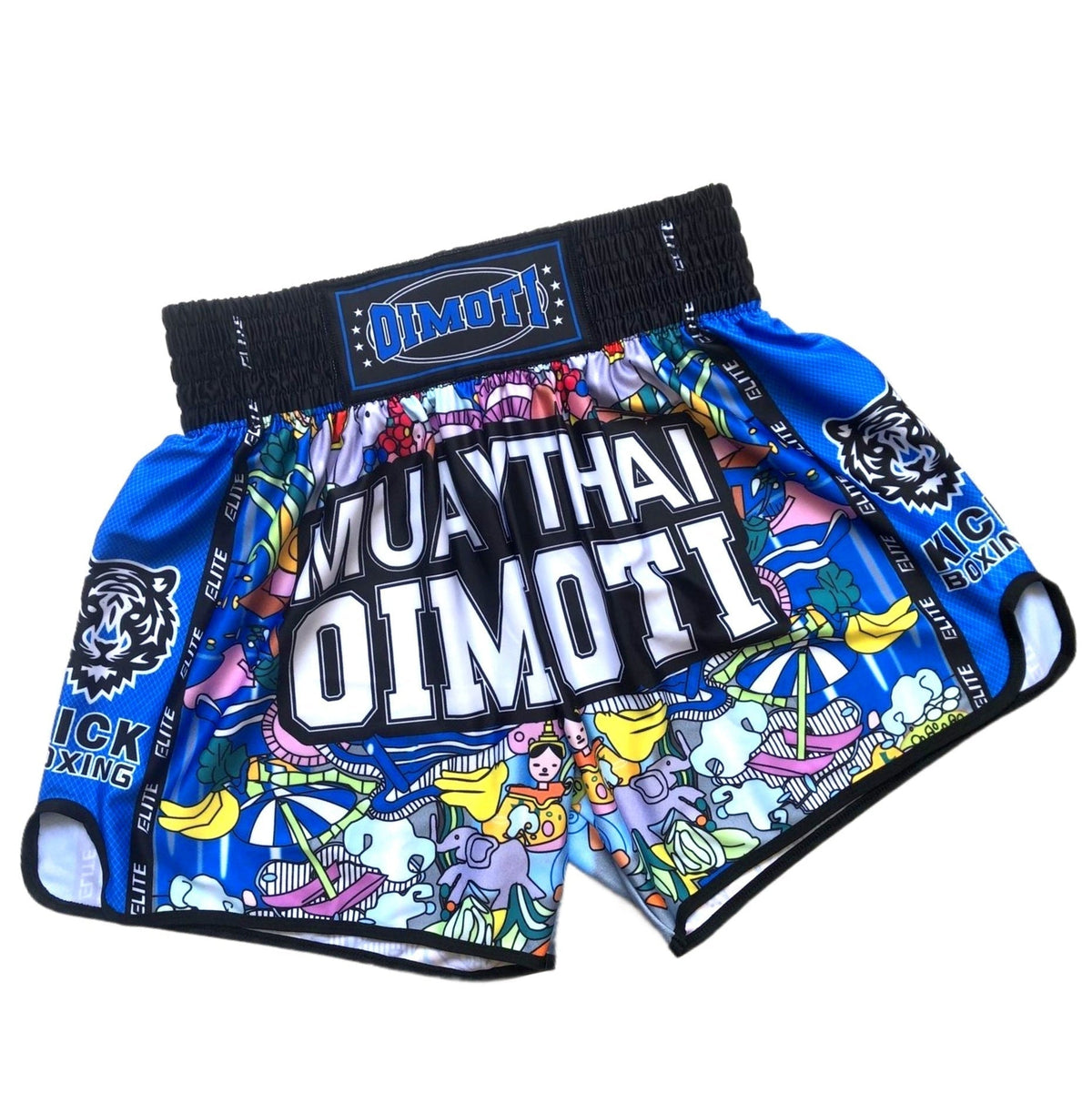 Short muay thai OIMOTI Kar Wad-Bleu Nakmuay