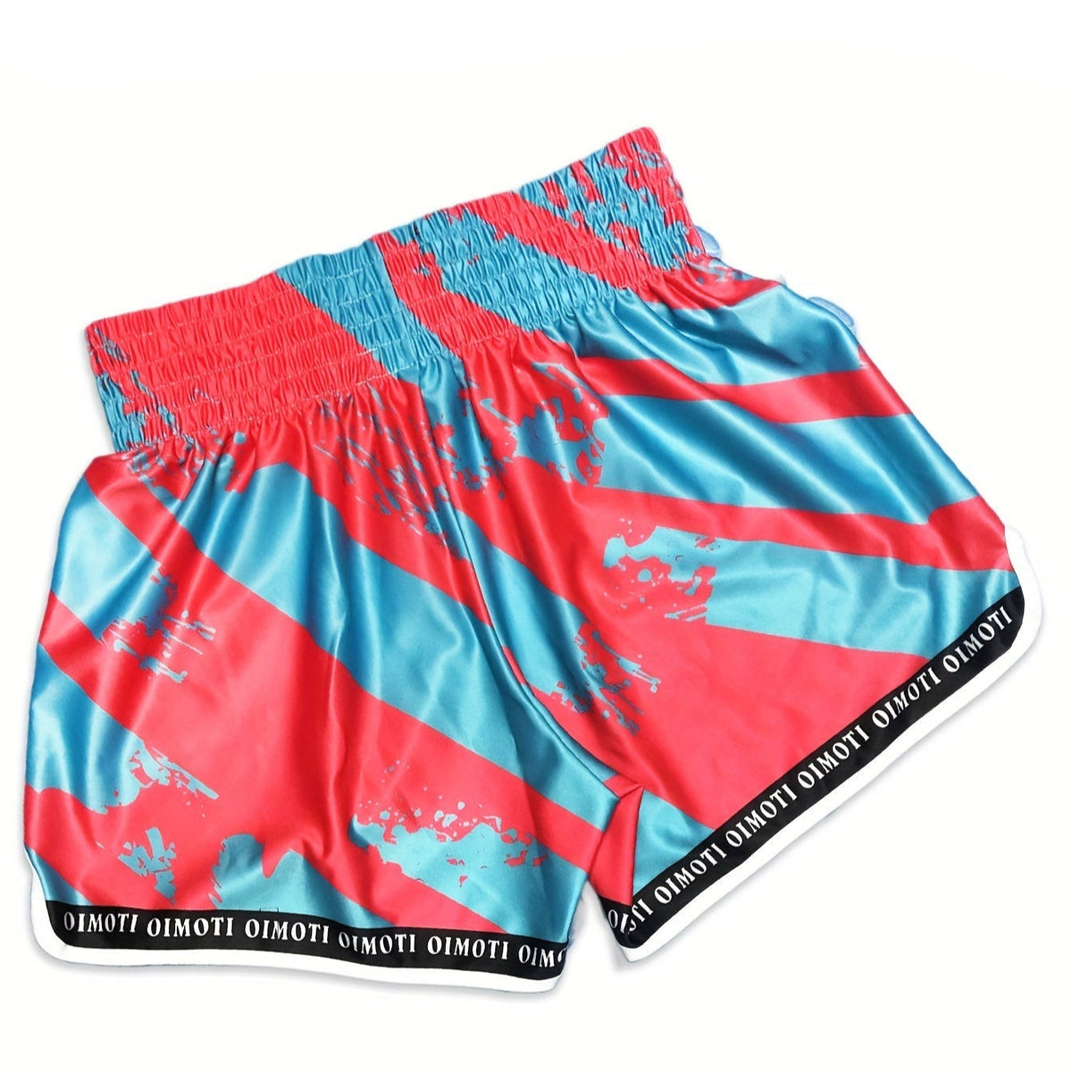 Short muay thai OIMOTI Kham-Rose/Bleu Nakmuay