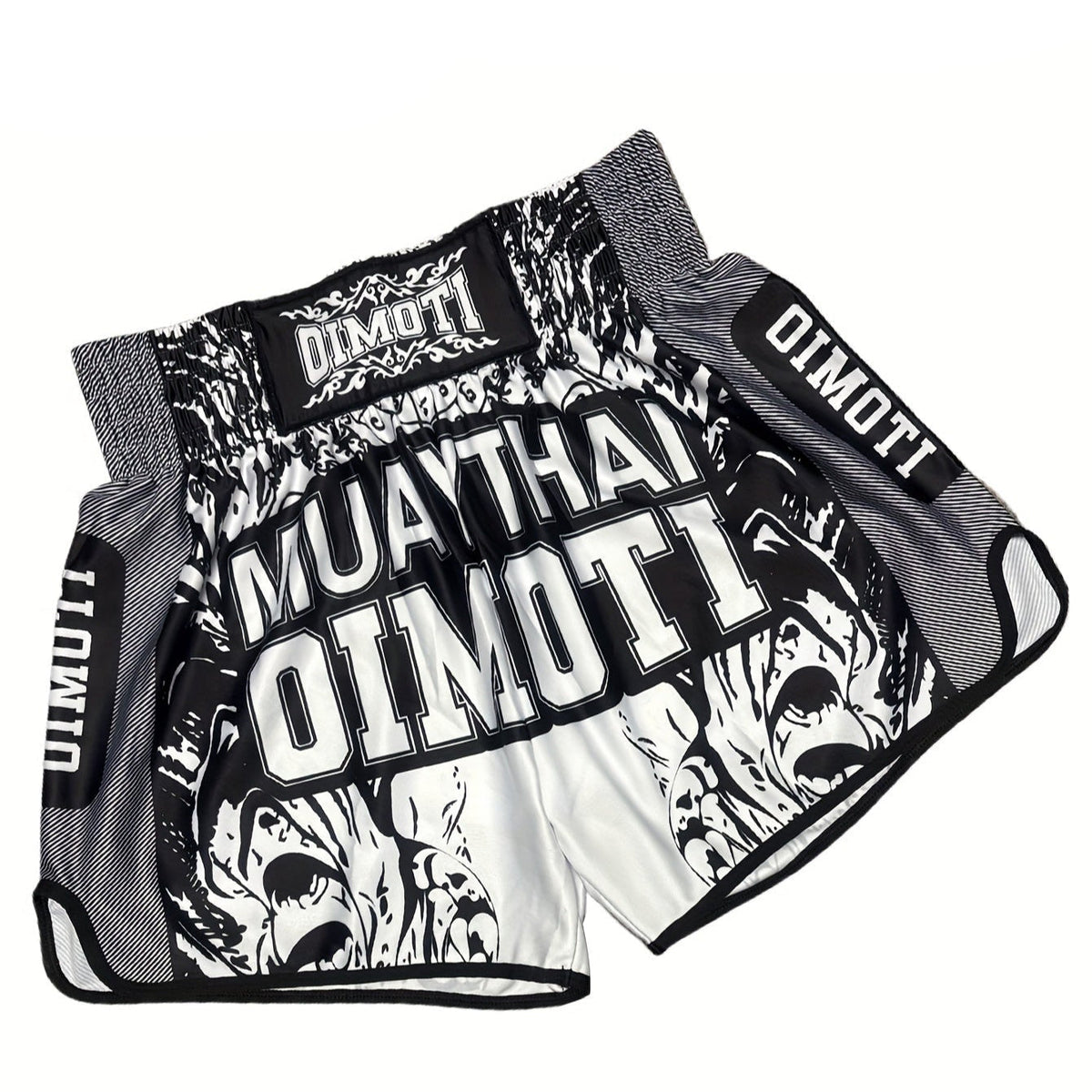 Short muay thai OIMOTI Bimi-Blanc Nakmuay