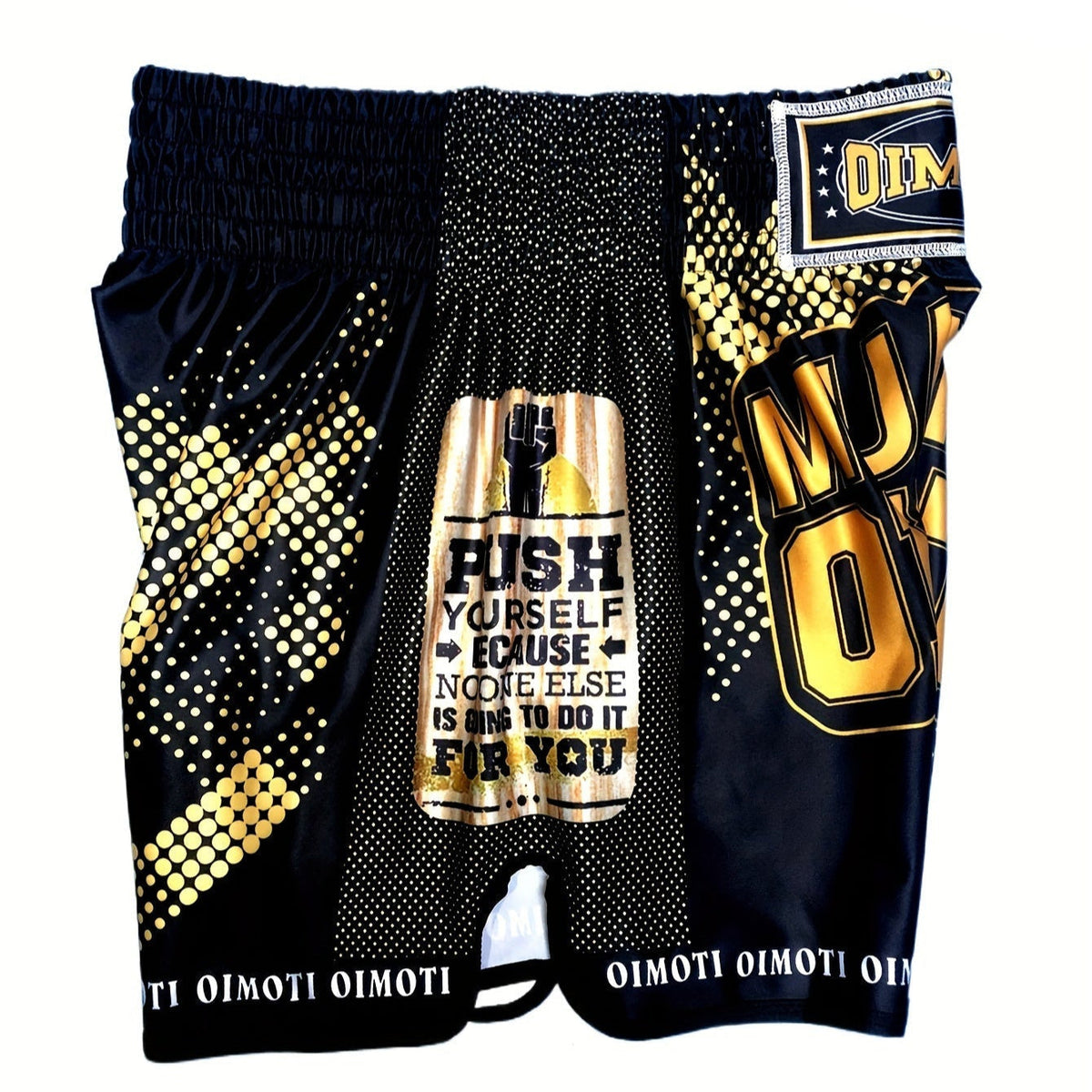 Short muay thai OIMOTI Phechir-Noir Nakmuay