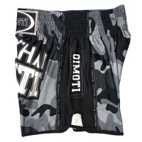 Short muay thai OIMOTI Pen Chang-Noir/Gris Nakmuay