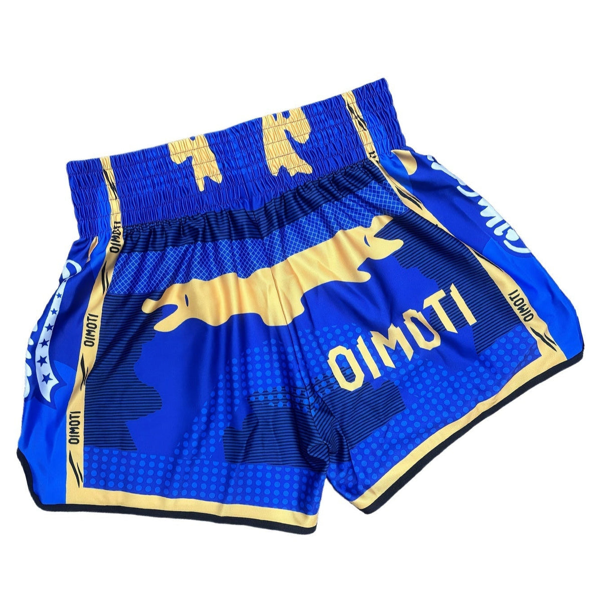 Short muay thai OIMOTI Si Fa-Bleu Nakmuay